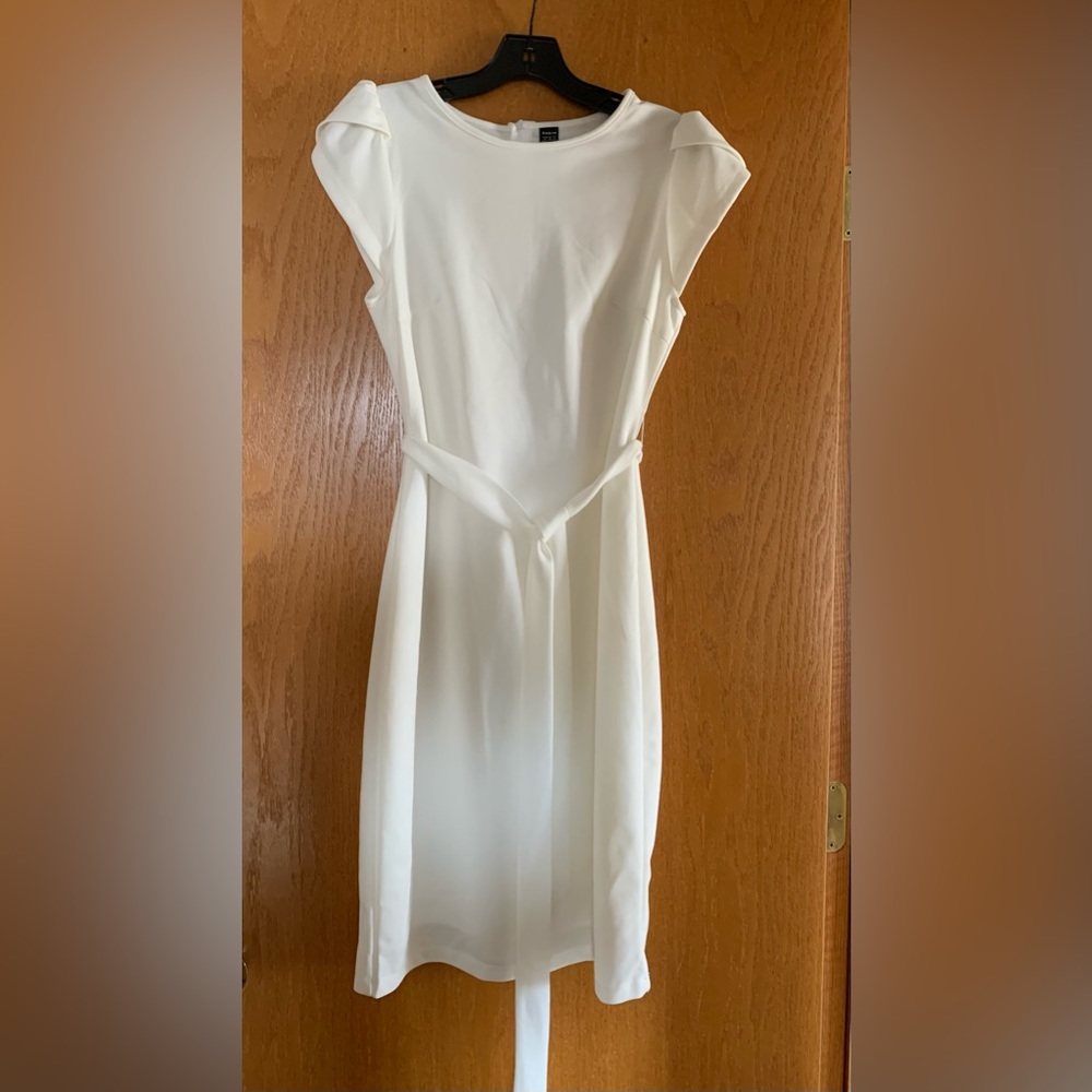 White (great quality) NEVER WORN thicker dress